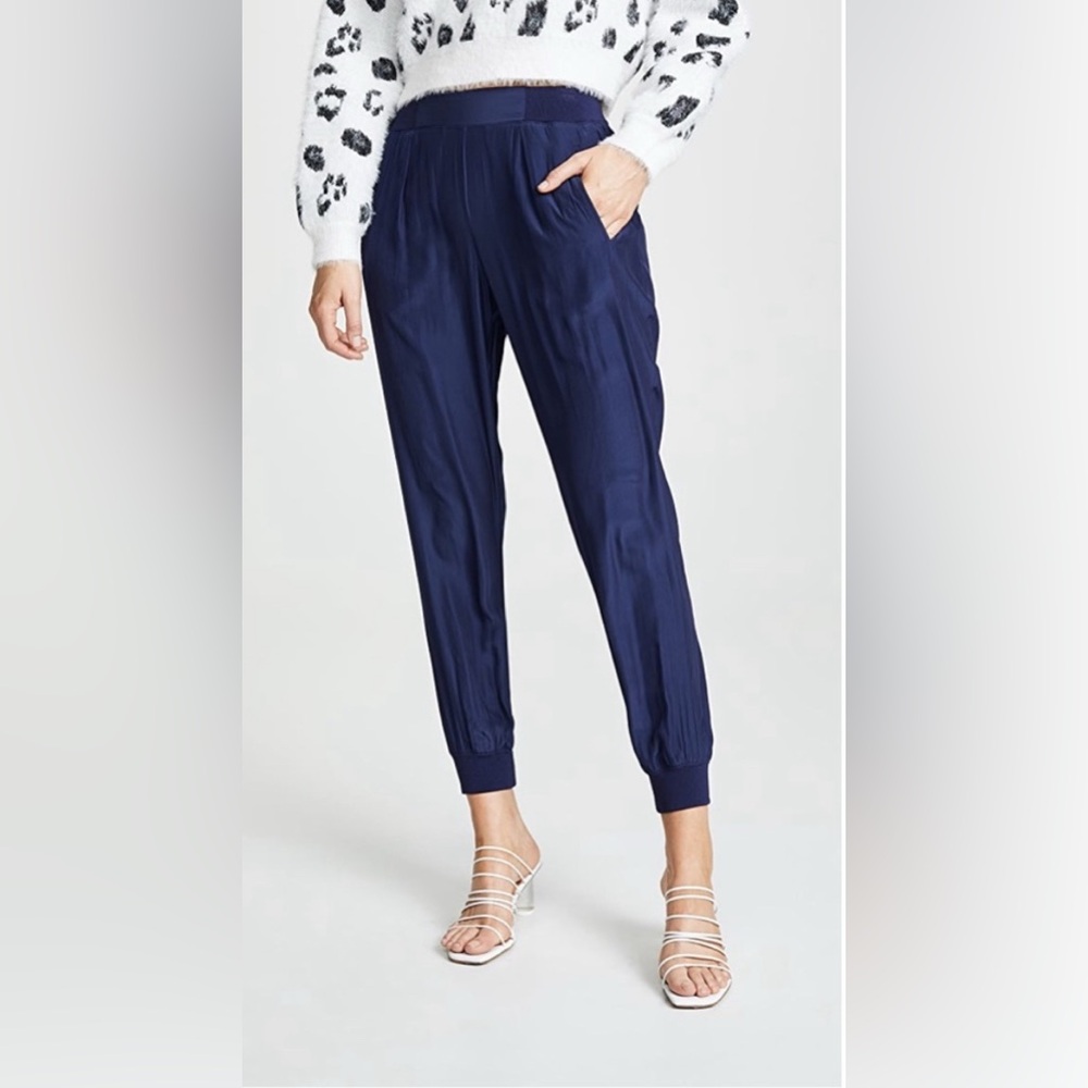 Ramy Brooke Navy Pull Over Markie Jogger Pants with Elastic Waist - Size XXS